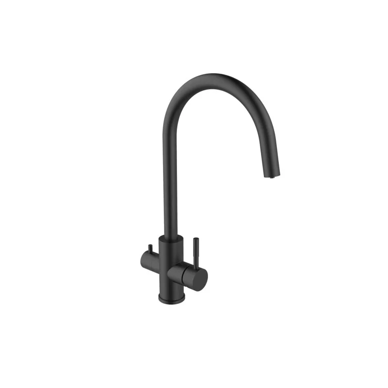 Agger Zest A0700744 смеситель для кухни однорычажный с каналом для питьевой воды, черный Agger Zest A0700744 смеситель для кухни однорычажный с каналом для питьевой воды, черный