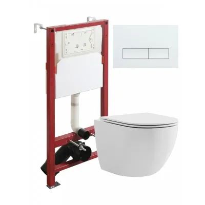 Agger ATI06100+APB200 Унитаз подвесной безободковый ...