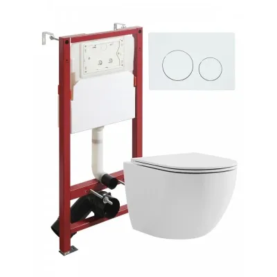 Agger ATI06100+APB144 Унитаз подвесной безободковый ...