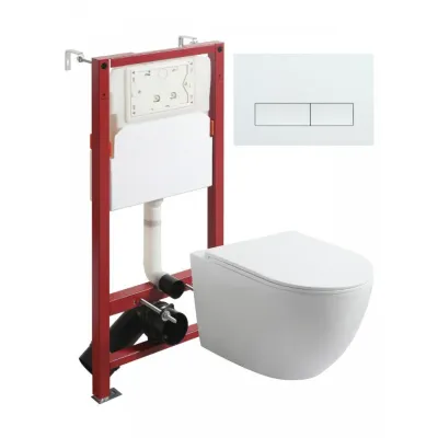 Agger ATI03100+APB188 Унитаз подвесной безободковый ...