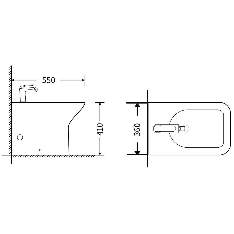 Биде Agger AT02300 напольное