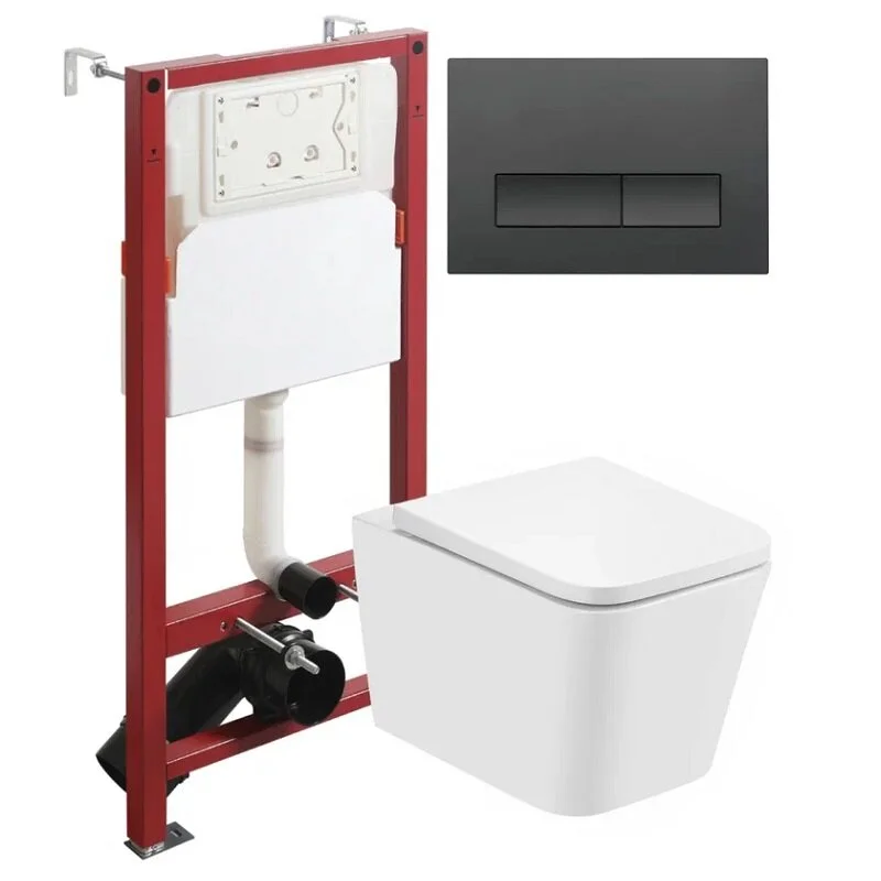 Agger ATI06100+APB100 Унитаз подвесной безободковый белый с инсталляцией, микролифт, кнопка смыва хром Agger ATI06100+APB100 Унитаз подвесной безободковый белый с инсталляцией, микролифт, кнопка смыва хром