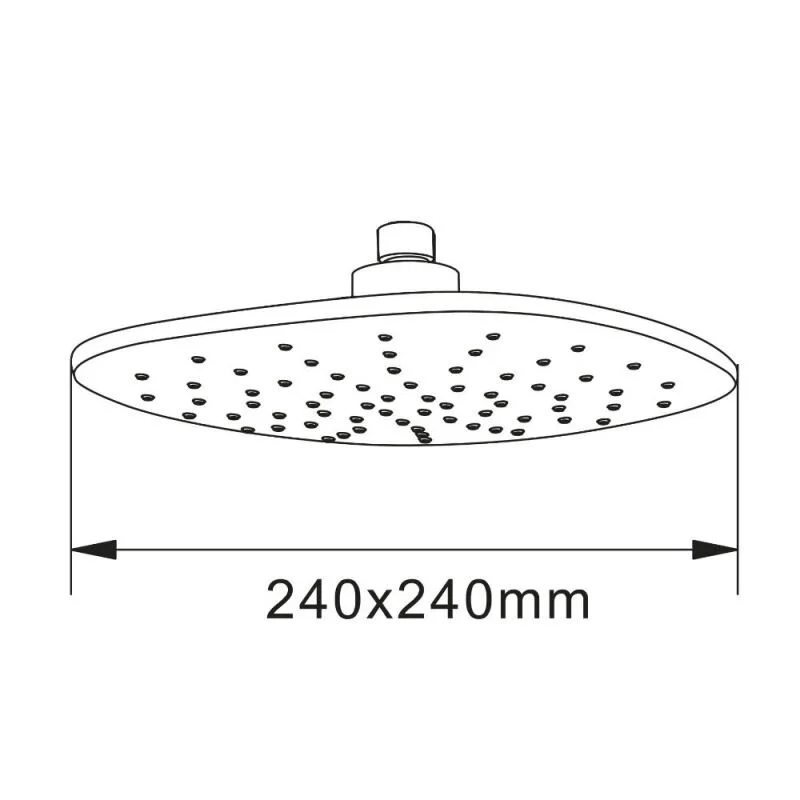 Верхний душ Agger Marine ATS05, 240x240 мм