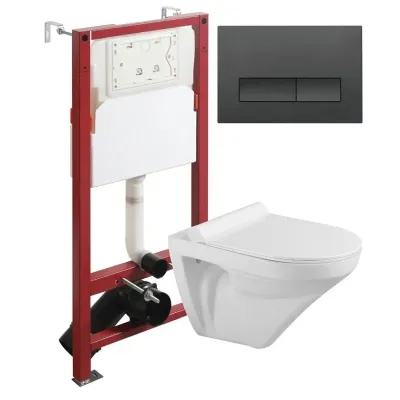 Agger ATI04100+APB100 Унитаз подвесной безободковый ...