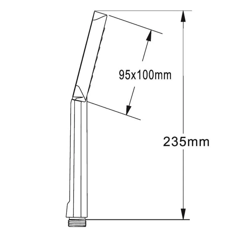 Лейка для душа Agger Fresh AHS04, 1 режим, 95х100 хром