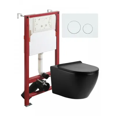 Agger ATI06100+APB244 Унитаз подвесной безободковый ...