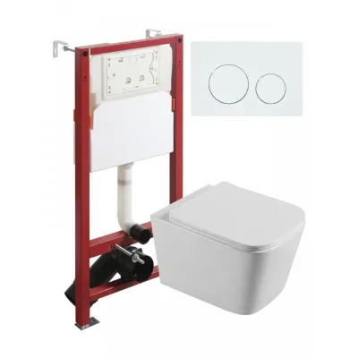 Agger ATI07150+APB144 Унитаз подвесной безободковый ...