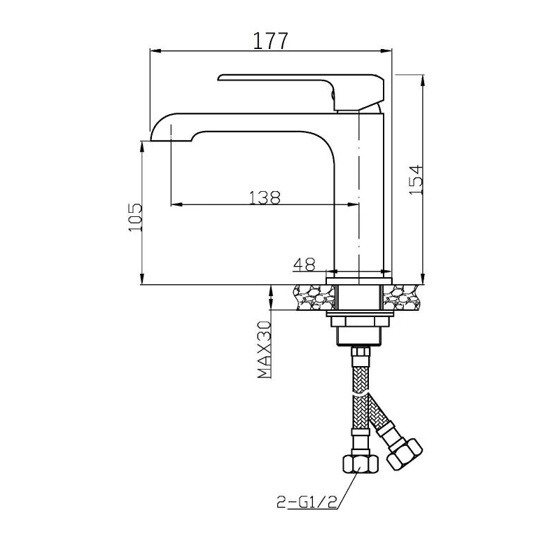 Agger Magic A3002100 смеситель для раковины однорычажный, хром