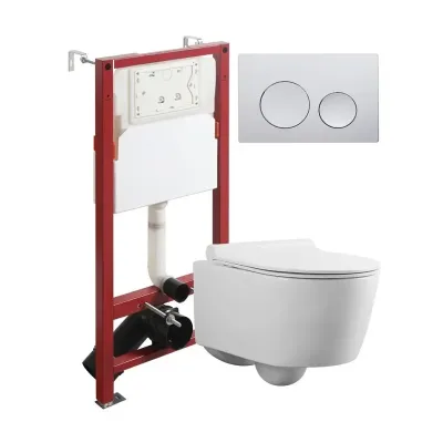 Agger ATI03100+APB144 Унитаз подвесной безободковый ...