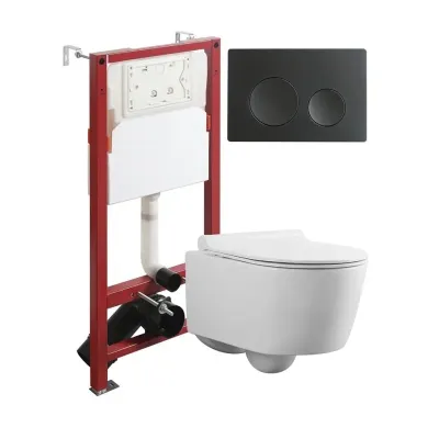 Agger ATI03100+APB200 Унитаз подвесной безободковый ...