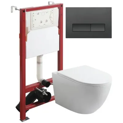 Agger ATI05100+APB100 Унитаз подвесной безободковый ...