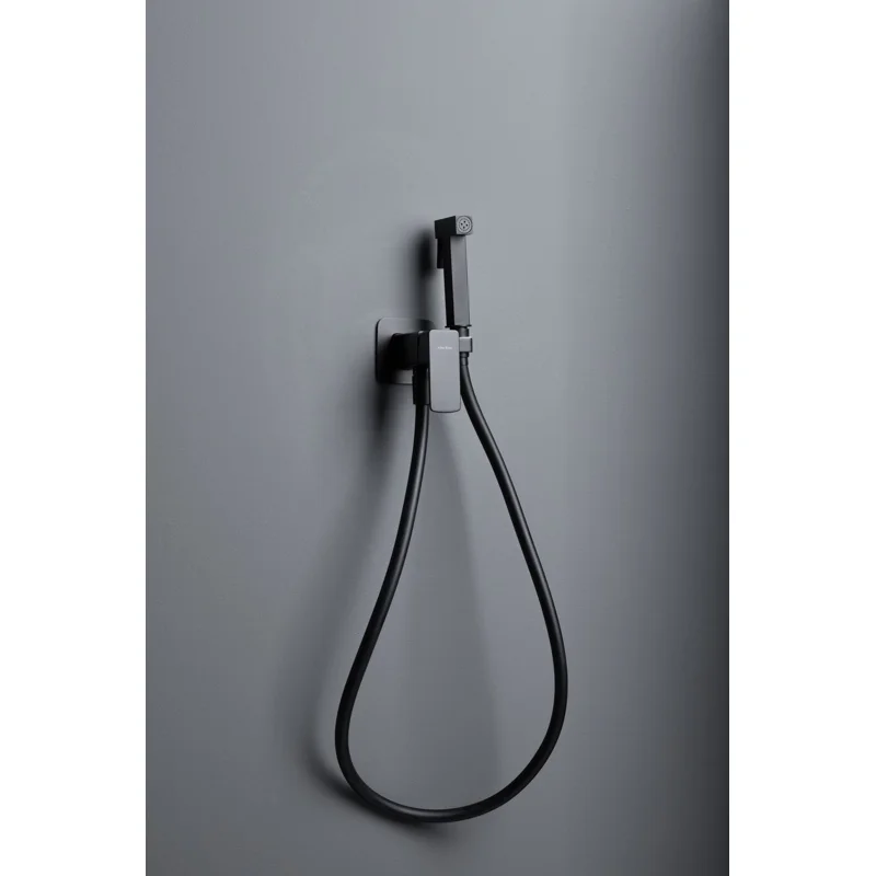 Смеситель с гигиеническим душем Allen Brau Infinity 5.21005-31 (с внутренней частью) черный матовый