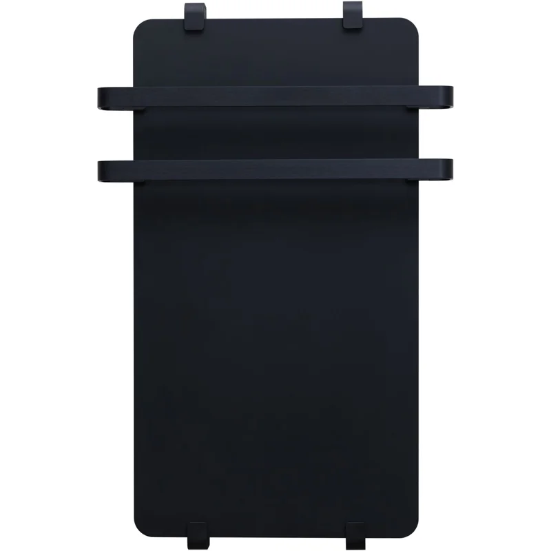 Полотенцесушитель электрический Allen Brau Infinity 80x44 с рейлингом 2.0 и креплением, черный матовый
