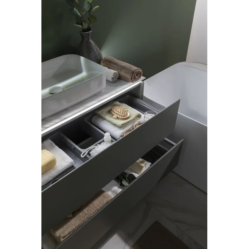 Тумба под раковину Allen Brau Infinity 100 1.21003.CGM олива матовый