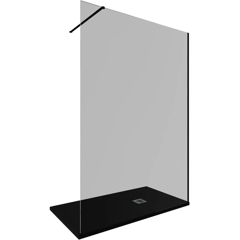 Душевая перегородка Allen Brau Infinity 1 140 3.21028.BBA.T черный браш