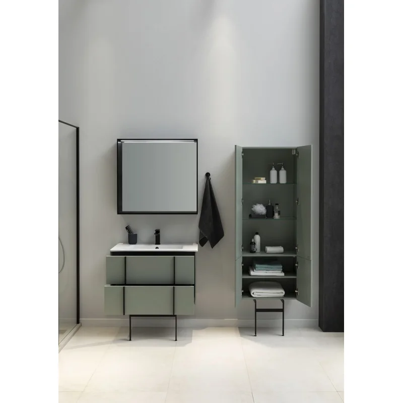 Тумба под раковину Allen Brau Reality 100 1.32007.CGM олива матовый