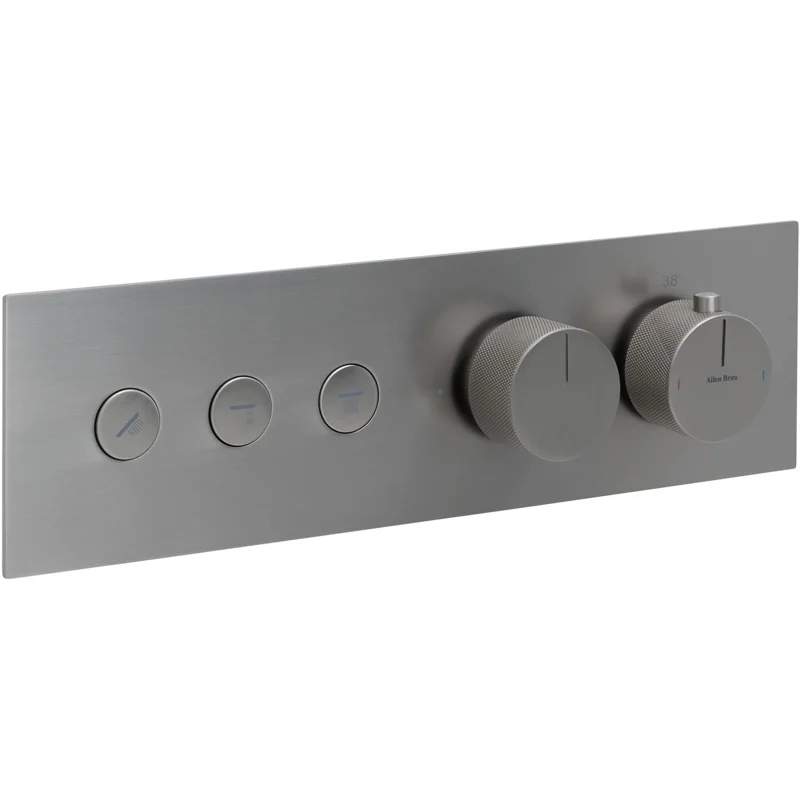 Смеситель для душа Allen Brau Liberty 5.33003-BN (с внутренней частью, 3 выхода) никель браш