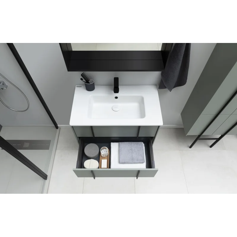 Тумба под раковину Allen Brau Reality 90 1.32006.CGM олива матовый