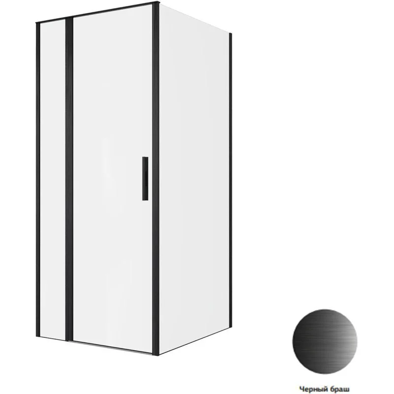 Душевой уголок Allen Brau Priority 90x100 3.31027.BBA + 3.31048.BBA черный браш