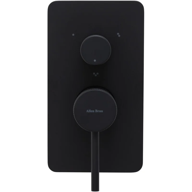 Смеситель для ванны Allen Brau Priority 5.31A11-31 (с внутренней частью, 3 выхода) черный матовый