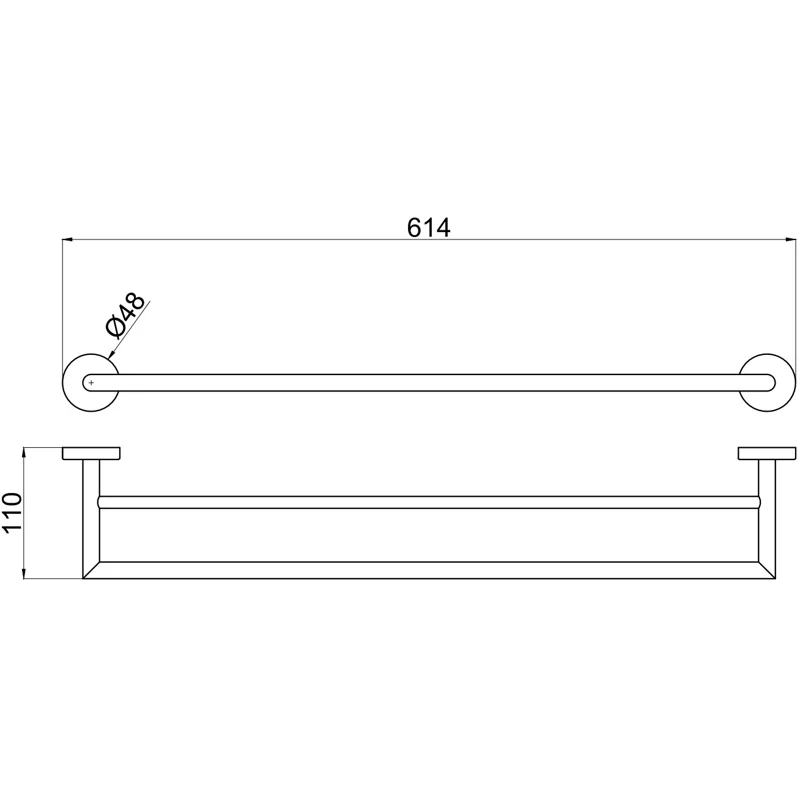 Держатель для полотенец Allen Brau Priority 6.31012-BN никель браш