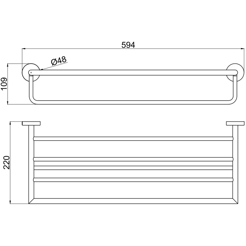 Полочка Allen Brau Priority 6.31014-31 черный матовый