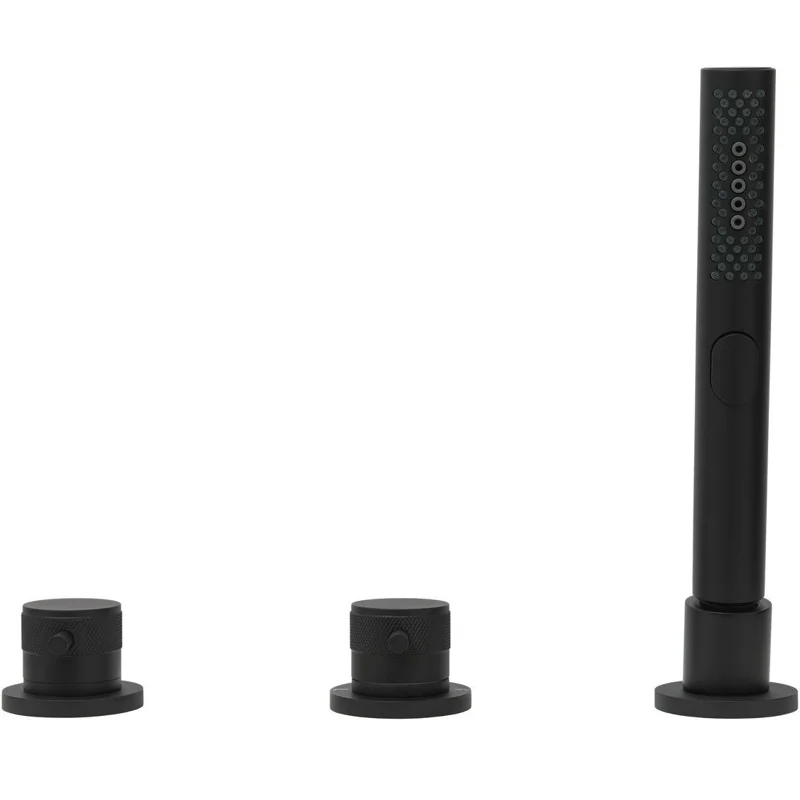 Смеситель на борт ванны Allen Brau Priority 5.31007-31 (с внутренней частью) черный матовый