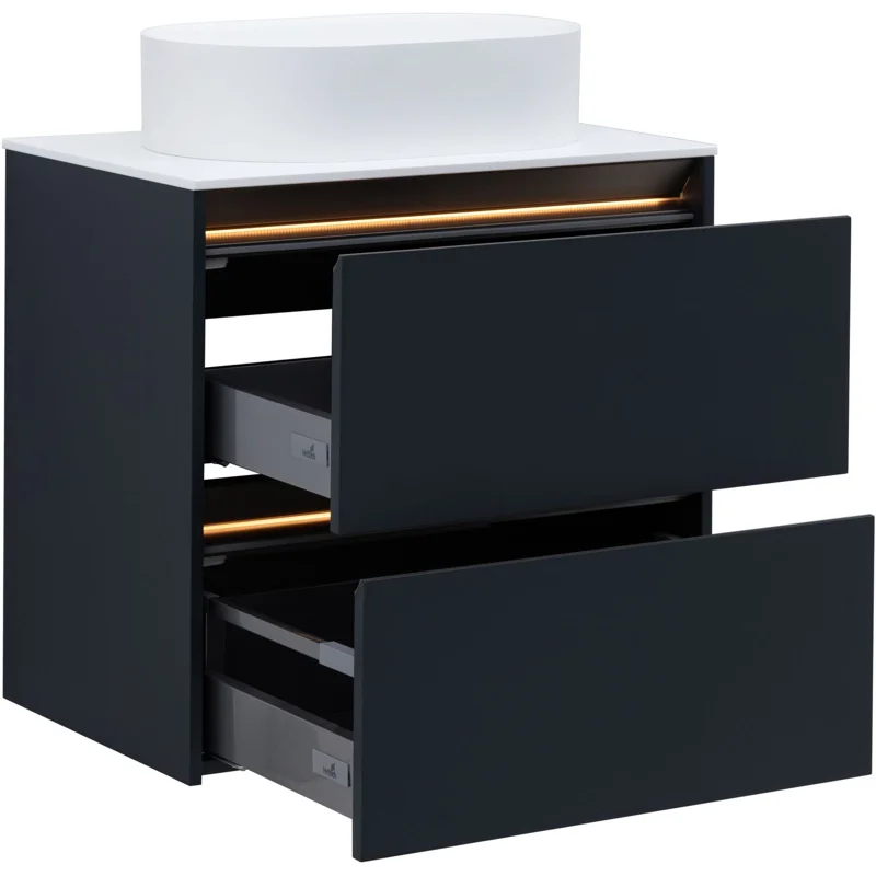 Тумба под раковину Allen Brau Activity 70 1.34011.AM антрацит матовый/олива браш