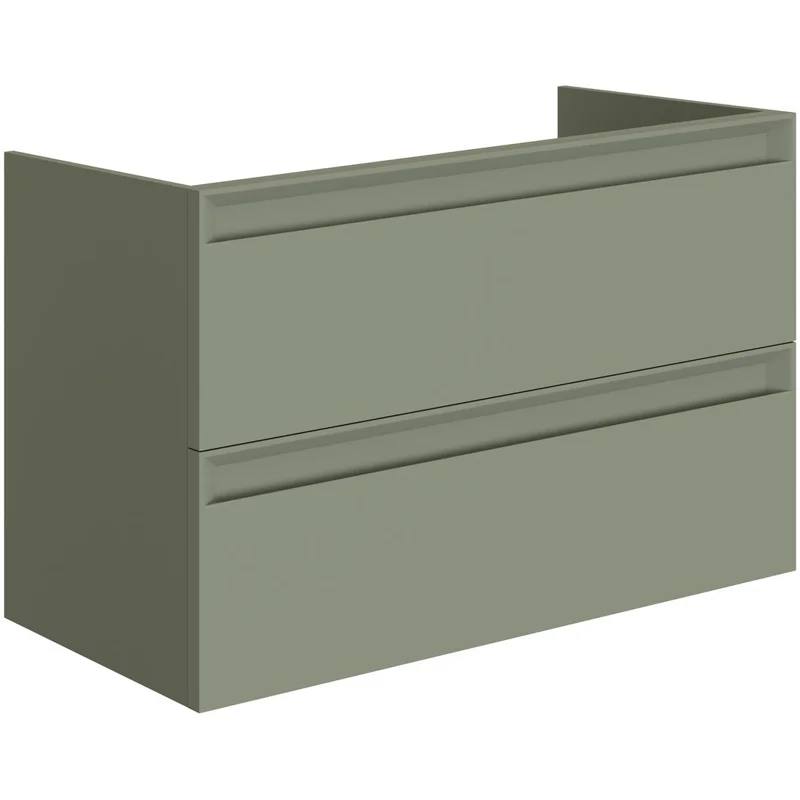 Тумба под раковину Allen Brau Eclipse 100 1.E1003.CGM 2.0 олива матовый