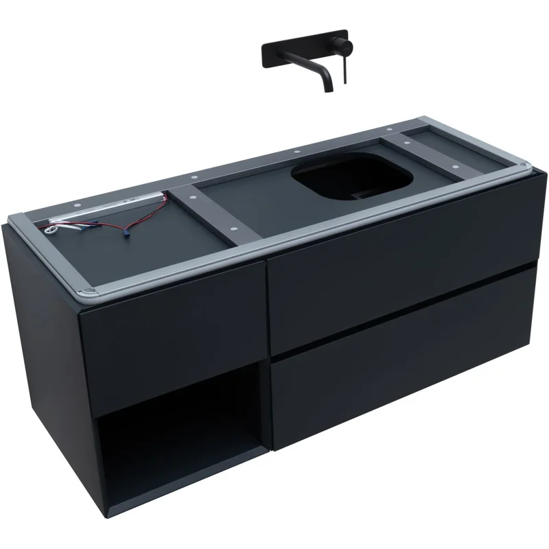 Тумба под раковину Allen Brau Infinity 120 1.21007.AM R антрацит матовый