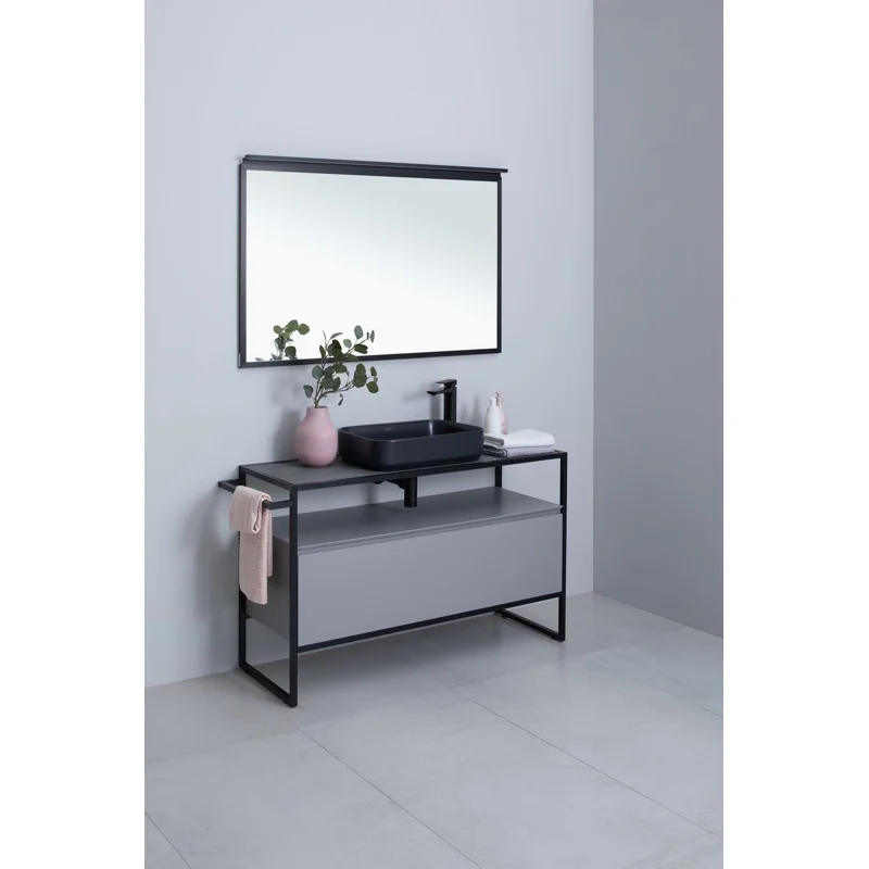 Тумба под раковину Allen Brau Priority 120 1.31004.PGM платина матовый