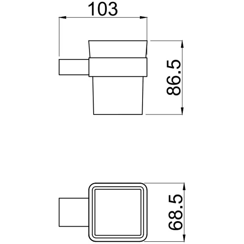 Стакан Allen Brau Infinity 6.21002-00 белый/хром