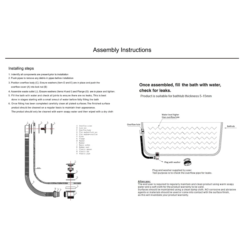 Слив-перелив для ванны Allen Brau Priority 5.31027-31 черный матовый