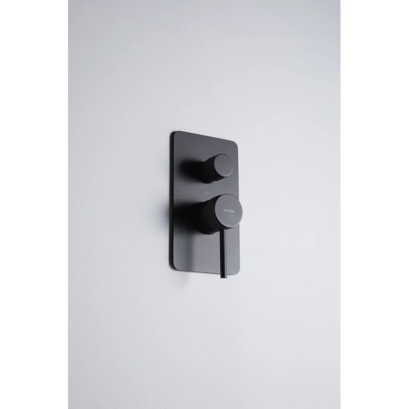 Смеситель для ванны Allen Brau Priority 5.31A11-31 (с внутренней частью, 3 выхода) черный матовый