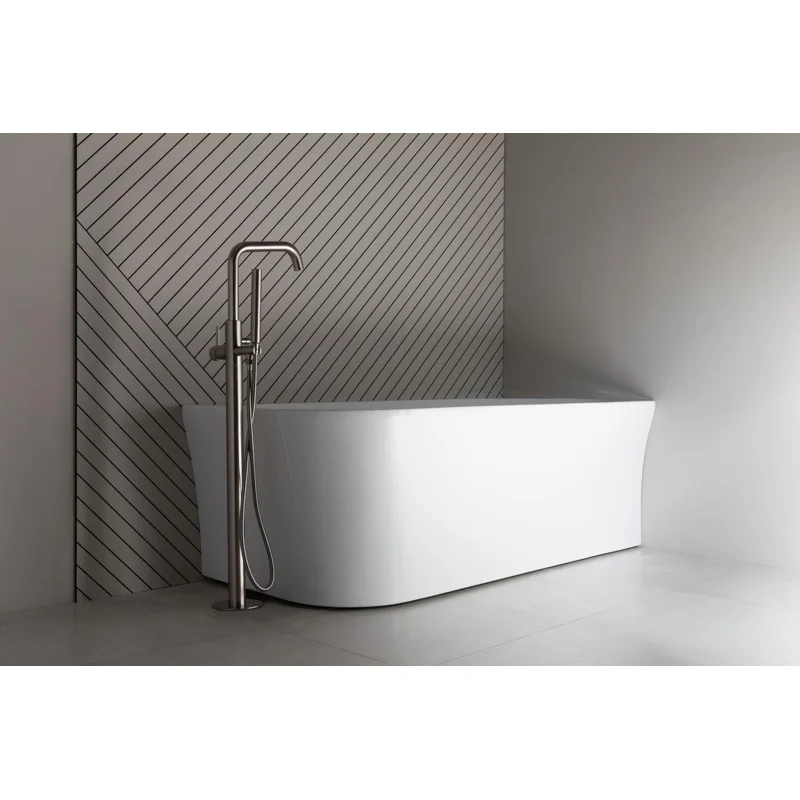 Смеситель для ванны Allen Brau Priority 5.31008-BN (с внутренней частью) никель браш