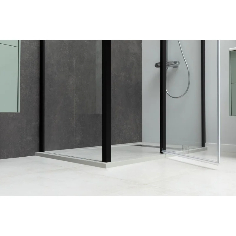 Душевой уголок Allen Brau Priority 140x80 3.31012.BBA + 3.31015.BBA черный браш