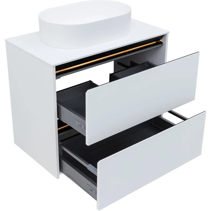 Тумба под раковину Allen Brau Activity 80 1.34004.WM белый матовый/черный браш