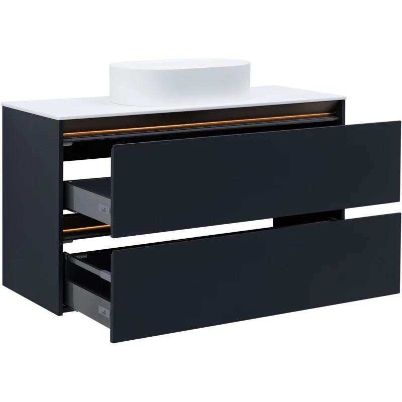 Тумба под раковину Allen Brau Activity 120 1.34015.AM антрацит матовый/олива браш