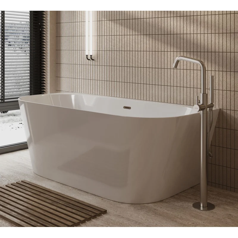 Смеситель для ванны Allen Brau Priority 5.31008-BN (с внутренней частью) никель браш