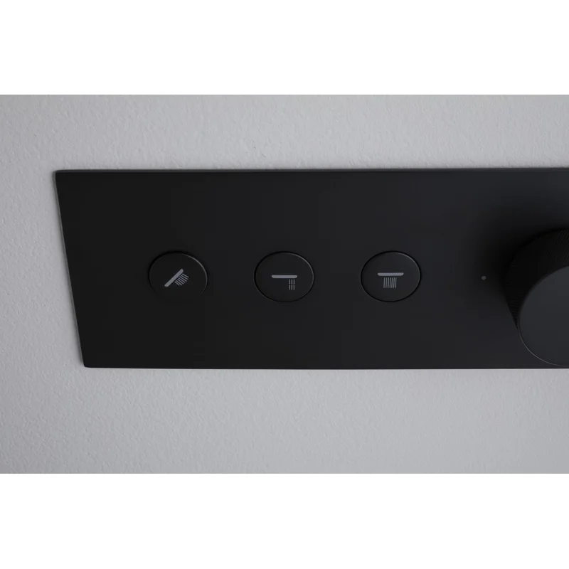 Смеситель для душа Allen Brau Liberty 5.33003-31 (с внутренней частью, 3 выхода) черный матовый