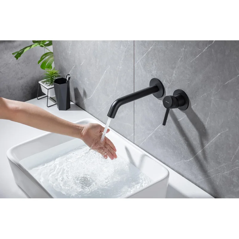 Смеситель для раковины Allen Brau Priority 5.31030-31 (с внутренней частью) черный матовый