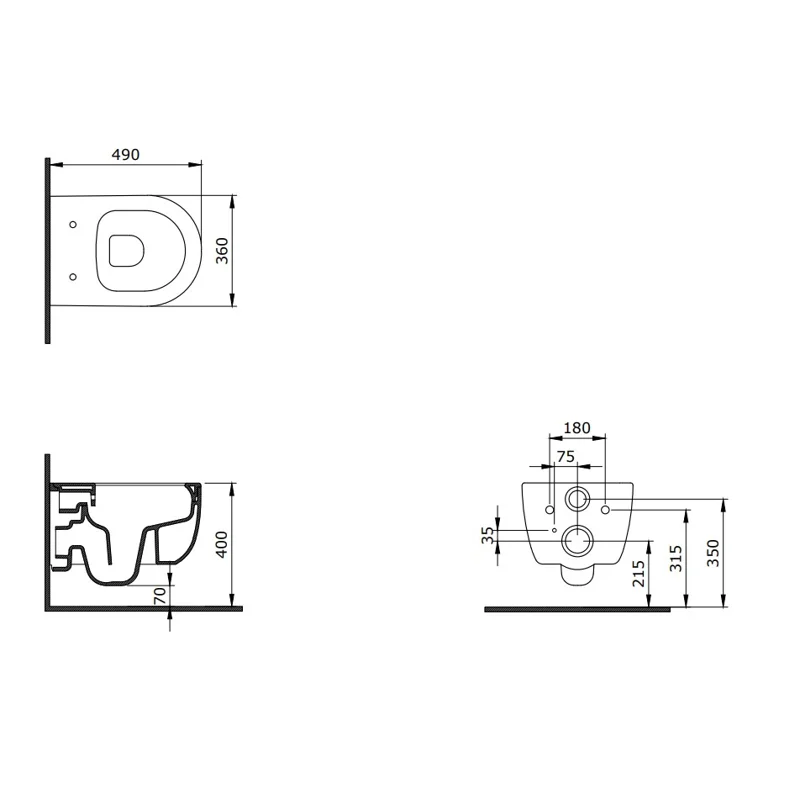 Унитаз с инсталляцией Allen Brau Priority 4.31002.20/8.9466.0.000.000.1 белый глянец