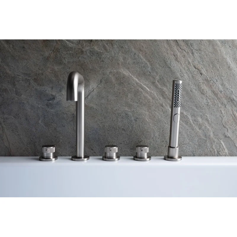 Смеситель на борт ванны Allen Brau Priority 5.31007-BN (с внутренней частью) никель браш