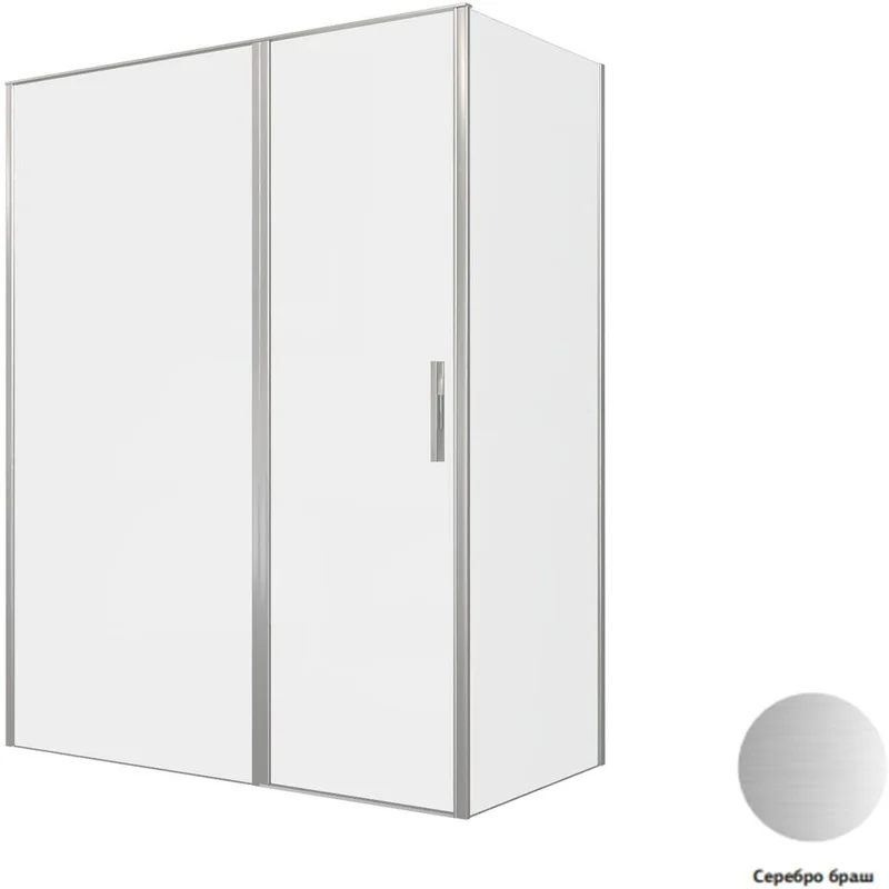 Душевой уголок Allen Brau Priority 160x80 3.31038.BA + 3.31041.BA серебро браш