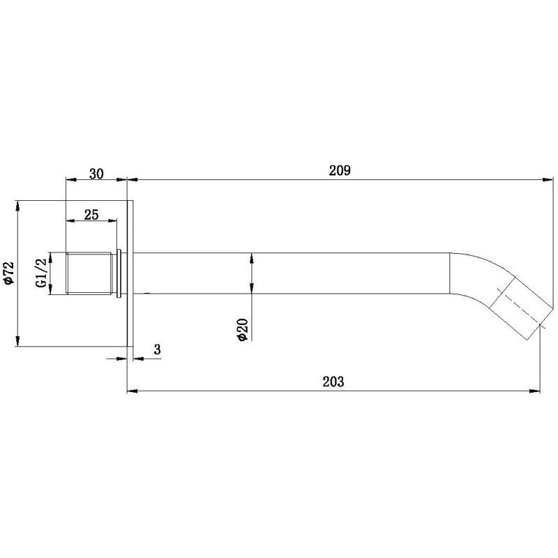 Излив Allen Brau Priority 5.31B18-GB золото