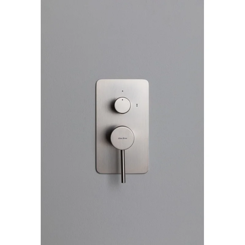 Смеситель для душа Allen Brau Priority X2 5.31011-BN (с внутренней частью, 2 выхода) никель браш