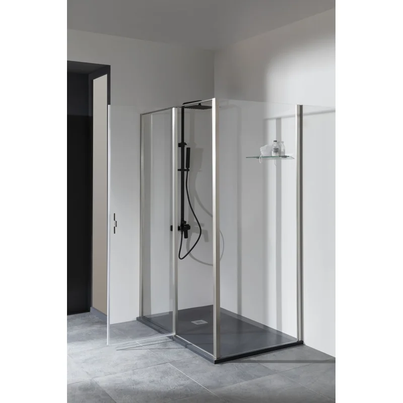 Душевой уголок Allen Brau Priority 160x90 3.31038.BA + 3.31044.BA серебро браш