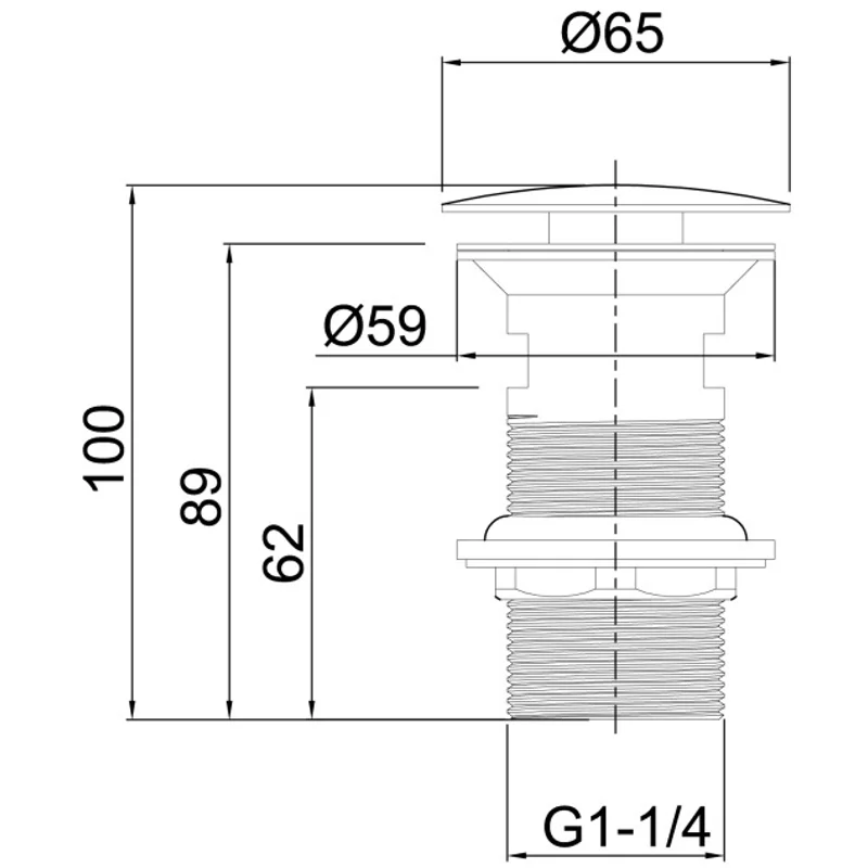 Донный клапан Allen Brau Priority 5.31024-00 хром
