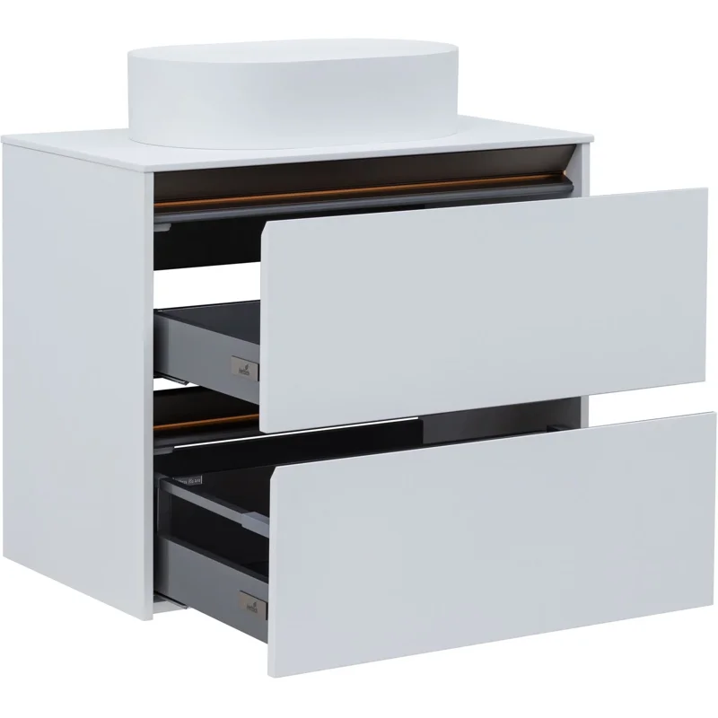 Тумба под раковину Allen Brau Activity 80 1.34012.WM белый матовый/олива браш