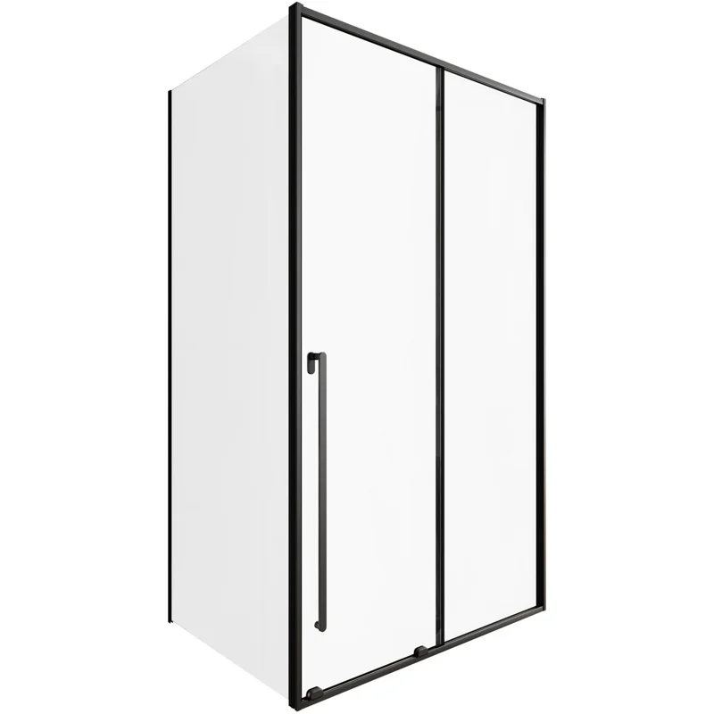 Душевой уголок Allen Brau Fantasy 120x90 3.11006.31 + 3.11013.31 черный матовый